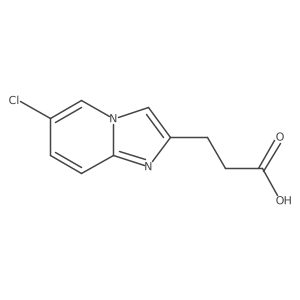 3-{6-Chloroimidazo[1,2-a]pyridin-2-yl}propanoic acid结构式