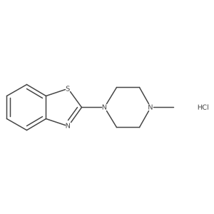 2-(4-Methylpiperazin-1-YL)-1,3-benzothiazole hydrochloride结构式