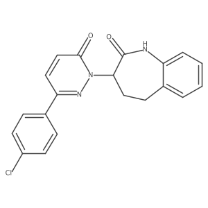 6-(4-chlorophenyl)-2-(2-hydroxy-4,5-dihydro-3H-1-benzazepin-3-yl)pyridazin-3(2H)-one Structure
