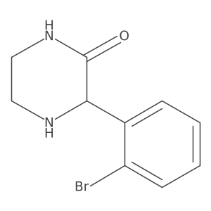(S)-3-(2-Bromophenyl)piperazin-2-one结构式
