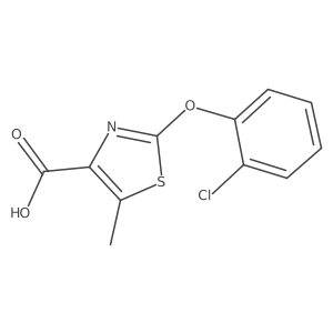 2-(2-Chlorophenoxy)-5-methylthiazole-4-carboxylic acid Structure