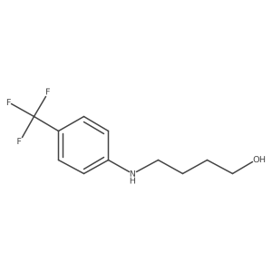 4-[4-(Trifluoromethyl)anilino]butan-1-ol结构式