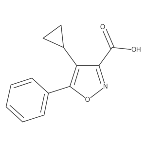 4-Cyclopropyl-5-phenylisoxazole-3-carboxylic acid结构式