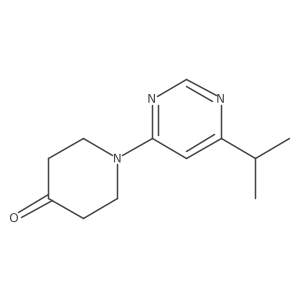 1-[6-(Propan-2-yl)pyrimidin-4-yl]piperidin-4-one结构式