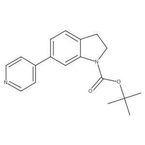 tert-Butyl 6-(pyridin-4-yl)indoline-1-carboxylate结构式