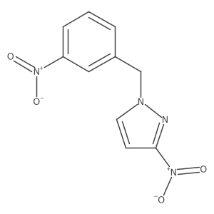 3-Nitro-1-[(3-nitrophenyl)methyl]-1H-pyrazole Structure