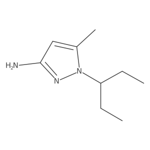 5-methyl-1-(pentan-3-yl)-1H-pyrazol-3-amine结构式