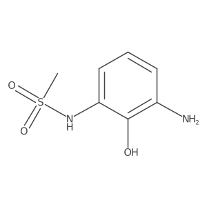 N-(3-Amino-2-hydroxyphenyl)methanesulfonamide结构式