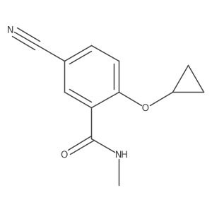 5-Cyano-2-cyclopropoxy-N-methylbenzamide结构式