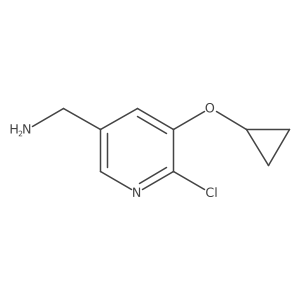 (6-Chloro-5-cyclopropoxypyridin-3-YL)methanamine结构式