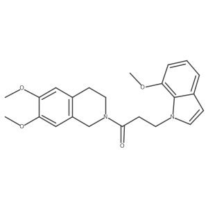 1-(6,7-dimethoxy-3,4-dihydroisoquinolin-2(1H)-yl)-3-(7-methoxy-1H-indol-1-yl)propan-1-one Structure