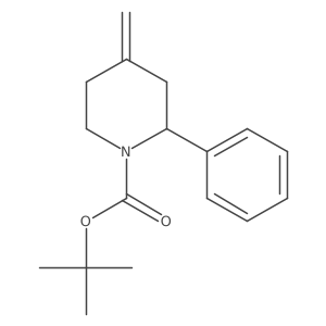 Tert-butyl 4-methylene-2-phenylpiperidine-1-carboxylate Structure