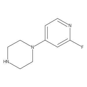 1-(2-Fluoropyridin-4-yl)piperazine结构式