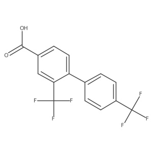 2,4'-Bis(trifluoromethyl)-[1,1'-biphenyl]-4-carboxylic acid结构式