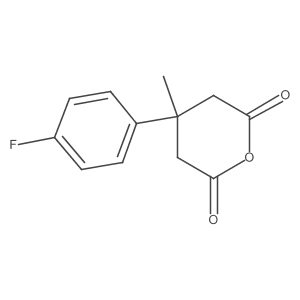 4-(4-Fluorophenyl)-4-methyloxane-2,6-dione结构式