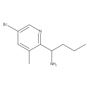 (S)-1-(5-Bromo-3-methylpyridin-2-yl)butan-1-amine Structure