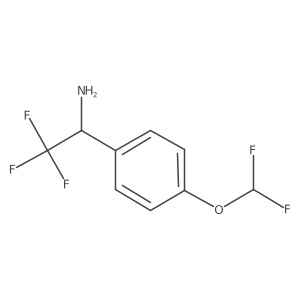 1-[4-(Difluoromethoxy)phenyl]-2,2,2-trifluoroethan-1-amine Structure
