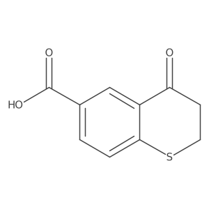 4-oxo-3,4-dihydro-2H-1-benzothiopyran-6-carboxylic acid结构式