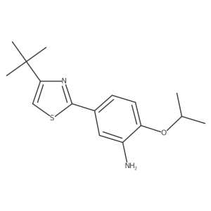 Benzenamine, 5-[4-(1,1-dimethylethyl)-2-thiazolyl]-2-(1-methylethoxy)-结构式