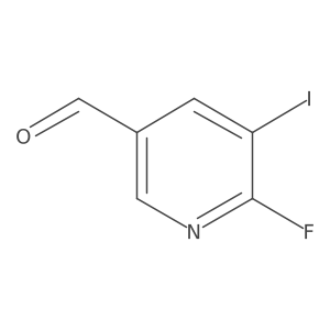 6-Fluoro-5-iodonicotinaldehyde结构式
