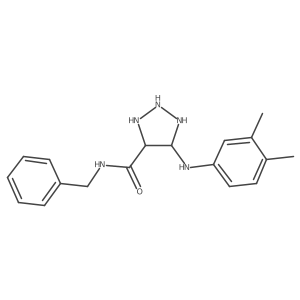 N-benzyl-5-(3,4-dimethylanilino)triazolidine-4-carboxamide Structure