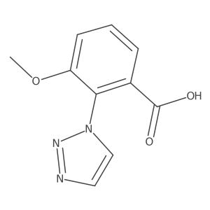 3-Methoxy-2-(triazol-1-yl)benzoic acid结构式