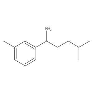 4-Methyl-1-(3-methylphenyl)pentan-1-amine结构式