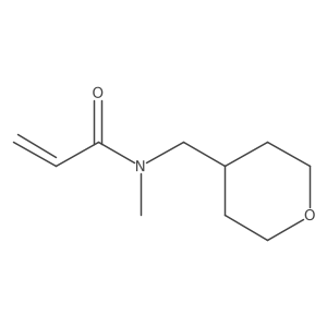N-methyl-N-(tetrahydropyran-4-ylmethyl)prop-2-enamide结构式
