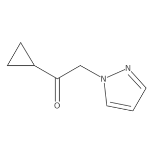 1-cyclopropyl-2-(1H-pyrazol-1-yl)ethan-1-one Structure