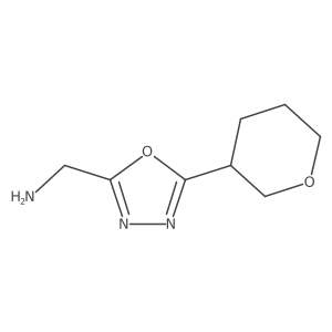 [5-(Oxan-3-yl)-1,3,4-oxadiazol-2-yl]methanamine Structure