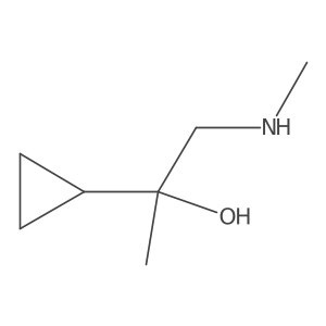 2-Cyclopropyl-1-(methylamino)propan-2-ol Structure