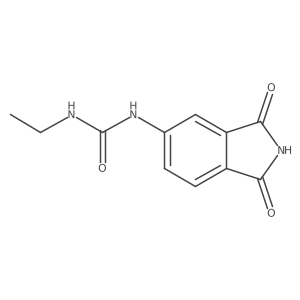 N-(2,3-Dihydro-1,3-dioxo-1H-isoindol-5-yl)-N'-ethylurea结构式
