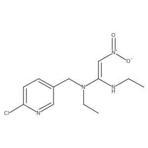 N-[(6-Chloro-3-pyridinyl)methyl]-N,Na(2)-diethyl-2-nitro-1,1-ethenediamine结构式