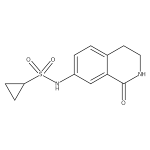 N-(1-oxo-1,2,3,4-tetrahydroisoquinolin-7-yl)cyclopropanesulfonamide结构式
