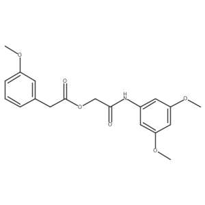 2-[(3,5-Dimethoxyphenyl)amino]-2-oxoethyl (3-methoxyphenyl)acetate Structure