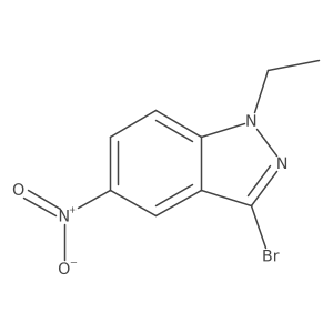 3-Bromo-1-ethyl-5-nitro-1H-indazole Structure