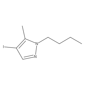 1-Butyl-4-iodo-5-methyl-1H-pyrazole Structure