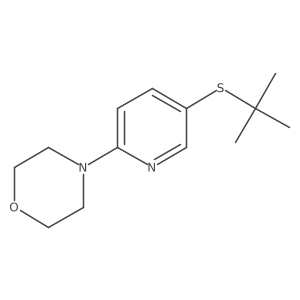 4-(5-(tert-Butylthio)pyridin-2-yl)morpholine Structure