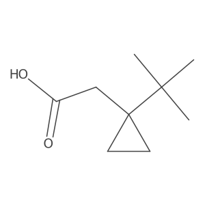 2-(1-Tert-butylcyclopropyl)acetic acid结构式