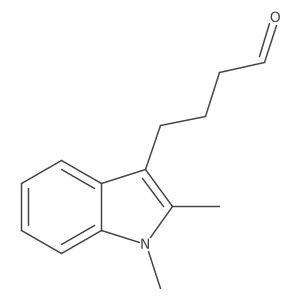 4-(1,2-dimethyl-1H-indol-3-yl)butanal结构式