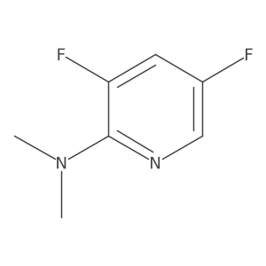 3,5-Difluoro-N,N-dimethylpyridin-2-amine结构式