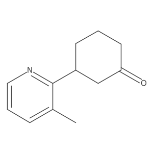 3-(3-Methylpyridin-2-yl)cyclohexan-1-one结构式
