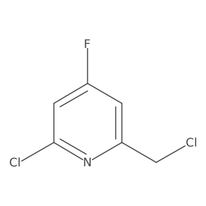 2-Chloro-6-(chloromethyl)-4-fluoropyridine Structure