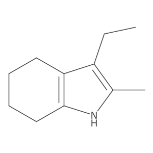 3-Ethyl-4,5,6,7-tetrahydro-2-methyl-1H-indole结构式