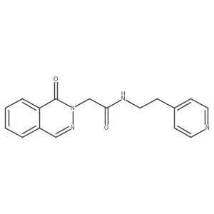 2-[1-oxo-2(1H)-phthalazinyl]-N-[2-(4-pyridyl)ethyl]acetamide结构式