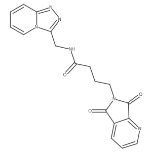 N-([1,2,4]triazolo[4,3-a]pyridin-3-ylmethyl)-4-(5,7-dioxo-5H-pyrrolo[3,4-b]pyridin-6(7H)-yl)butanamide Structure