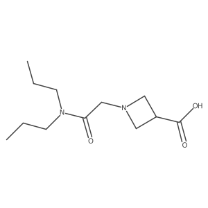 1-[(Dipropylcarbamoyl)methyl]azetidine-3-carboxylic acid Structure