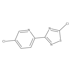 5-Chloro-2-(5-chloro-1,2,4-thiadiazol-3-yl)pyridine结构式