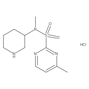N,4-dimethyl-N-(piperidin-3-yl)pyrimidine-2-sulfonamide hydrochloride Structure