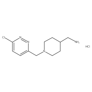 (1-((6-Chloropyridazin-3-yl)methyl)piperidin-4-yl)methanamine hydrochloride Structure